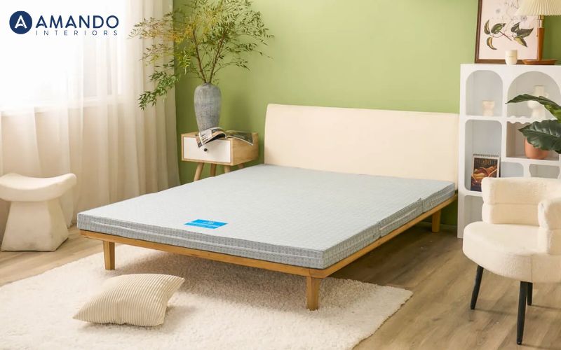 Top 5 loại nệm gấp 3 1m4 được ưa chuộng trên thị trường 3 Nệm bông ép Wonjun Pure & Fresh được làm từ 100% sợi bông tinh khiết