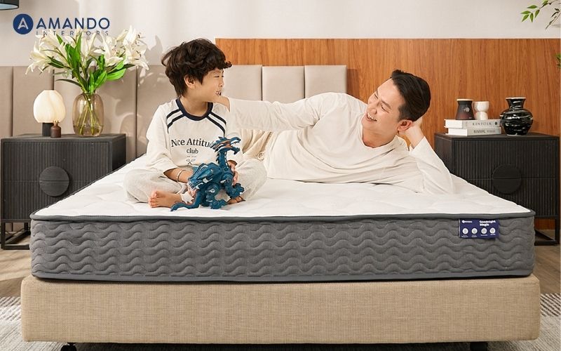 Chiều dài nệm tiêu chuẩn, Gợi ý 6 mẫu nệm chuẩn tại Amando 6 Nệm lò xo Amando Goodnight Magic