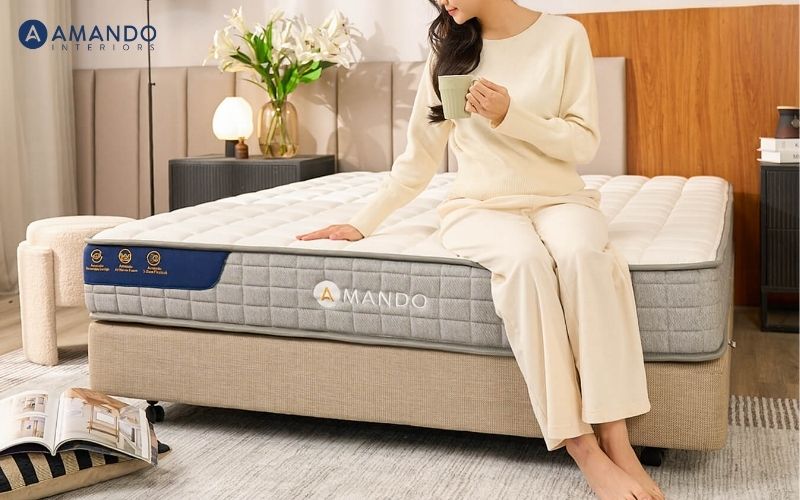 Top 5 nệm 90x200 bán chạy, bảng giá nệm nệm 90x200 giường đơn mới nhất 4 Nệm lò xo Amando Elite Flip