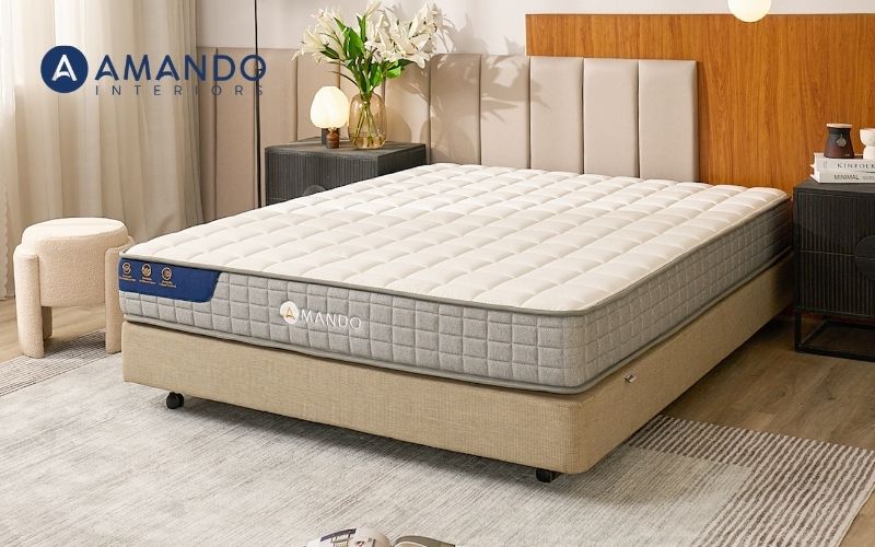 Nệm Amando Elite Flip với thiết kế hai mặt linh hoạt, phù hợp nhiều nhu cầu sử dụng.