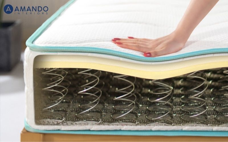 Nệm siêu dày 50cm chủ yếu là nệm lò xo