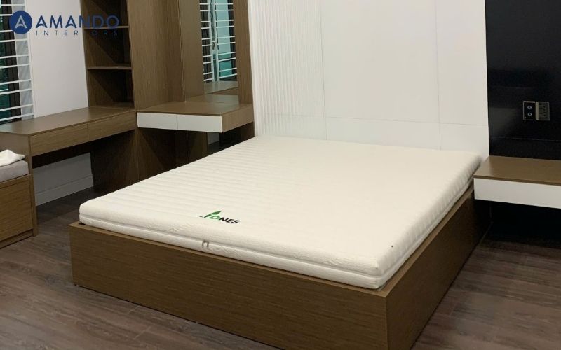 Nệm thiết kế vừa vặn giúp tối ưu diện tích phòng ngủ