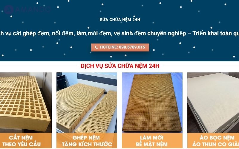 Top 7 địa chỉ đặt đệm theo kích thước yêu cầu uy tín 6 Sửa Chữa Nệm 24h - Đặt đệm theo kích thước yêu cầu