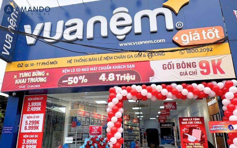 Top 7 địa chỉ đặt đệm theo kích thước yêu cầu uy tín 3 Vua Nệm là một trong những đơn vị nổi bật khi nhắc đến dịch vụ đặt làm đệm theo yêu cầu