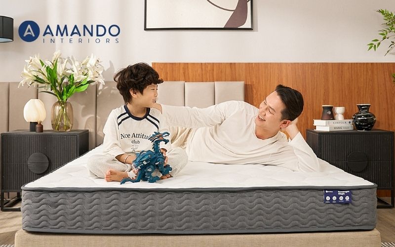 Top 12 cửa hàng nệm Quảng Ninh được nhiều khách tin chọn 3 Amando phân phối các sản phẩm nệm lò xo với đa dạng mức giá
