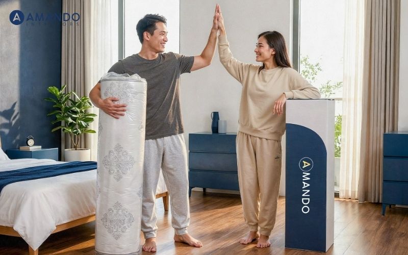 Mua nệm ở đâu Quận 2 giá tốt? Top 8 cửa hàng nệm nên lựa chọn 3 Amando giao nhanh tại nhà