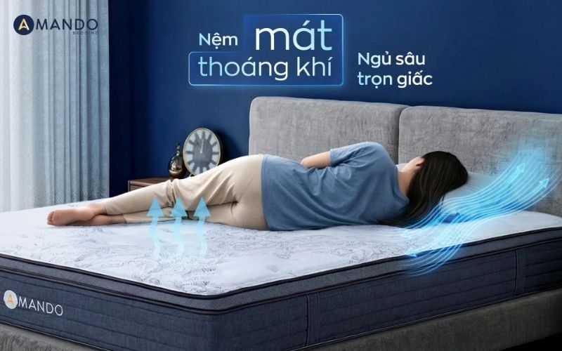Top 10+ cửa hàng nệm quận Cầu Giấy giá rẻ, đáng mua 2026 17 Kiểm tra khả năng nâng đỡ và độ đàn hồi