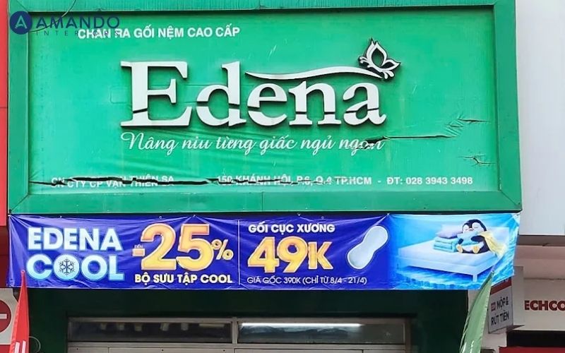 Nên mua nệm ở đâu quận 4 vừa rẻ vừa tốt? Xem ngay top 10 5 Edena được đánh giá cao nhờ chính sách bán hàng rõ ràng và dịch vụ hậu mãi ổn định