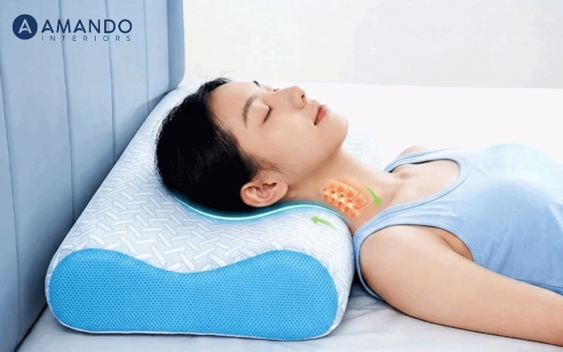 Top 5 mẫu gối chống ngáy hiệu quả được ưa chuộng 3 Cách hoạt động của gối chống ngáy