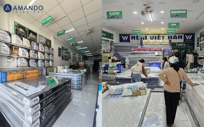 Danh sách 10 cửa hàng nệm Lâm Đồng chất lượng và giá tốt 8 Khách hàng tham khảo sản phẩm tại cửa hàng nệm Việt Hàn