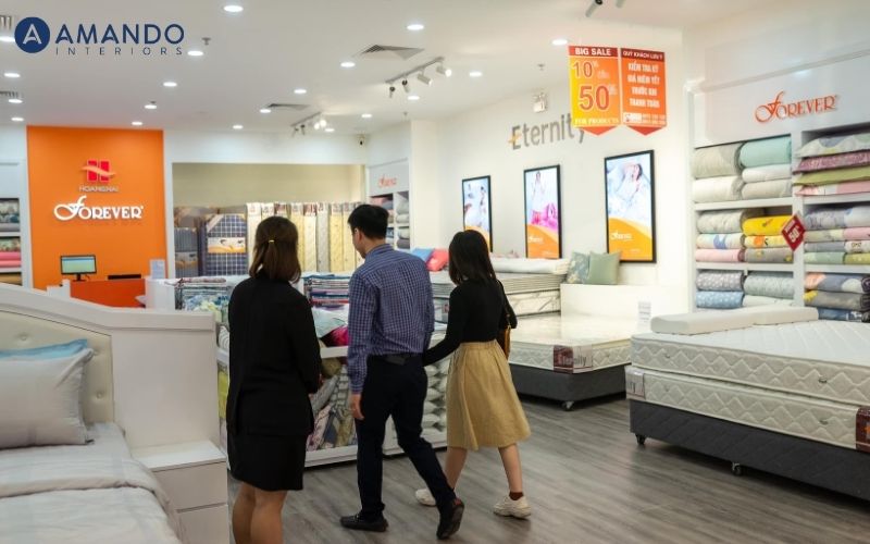 Danh sách 10 cửa hàng nệm quận Thanh Xuân giá tốt, bảo hành rõ ràng 15 Không gian mua sắm hiện đại tại showroom FOREVER