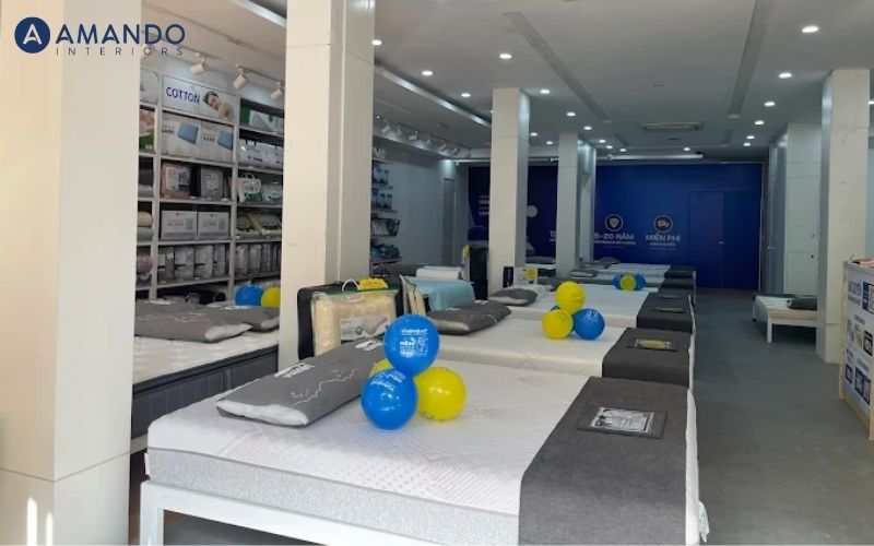 Mua nệm ở đâu quận 10? Top 10 cửa hàng nệm quận 10 uy tín 5 Không gian mua sắm tại showroom Vua Nệm
