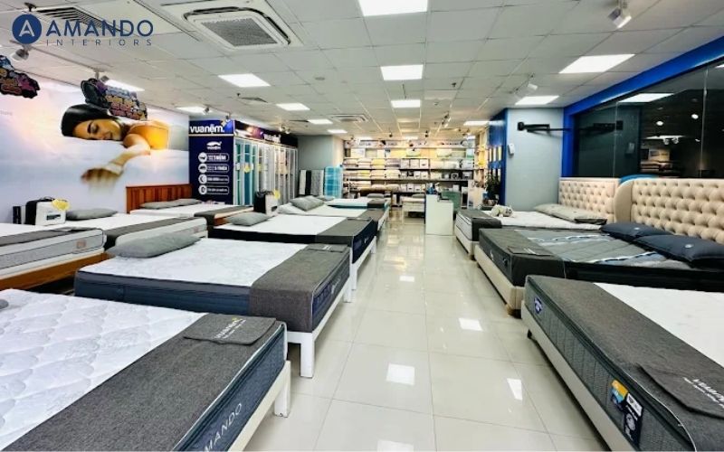 Danh sách 10 cửa hàng nệm Bắc Giang chất lượng bạn nên biết 11 Không gian trải nghiệm nệm tại showroom Vua Nệm Bắc Giang