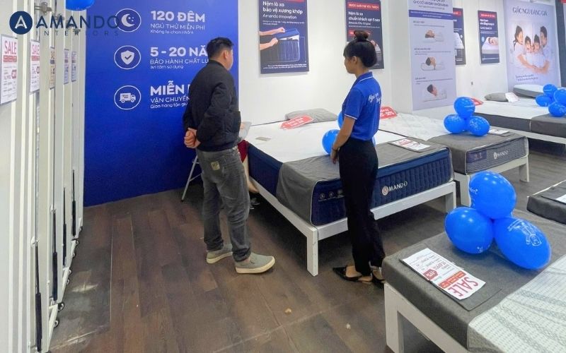 Danh sách 10 cửa hàng nệm Lâm Đồng chất lượng và giá tốt 5 Không gian trưng bày sản phẩm tại showroom Vua Nệm