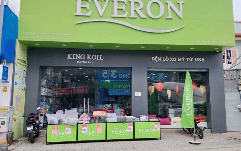 Top 10 cửa hàng nệm Quảng Bình uy tín, chất lượng, giá tốt 3 Showroom nệm Everon tại Quảng Bình
