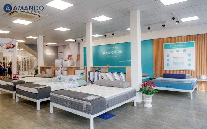 Bỏ túi 6 địa chỉ mua chăn ga gối nệm Hòa Bình chất lượng, giá tốt 11 Vua Nệm - Showroom với nhiều lựa chọn nệm chính hãng