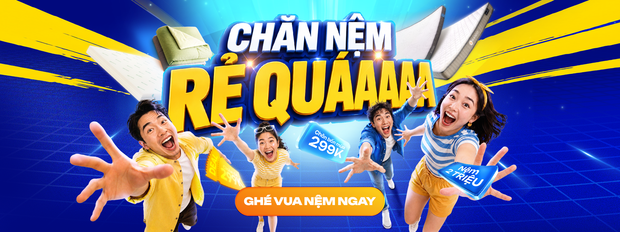 Nệm lò xo cao cấp Amando
