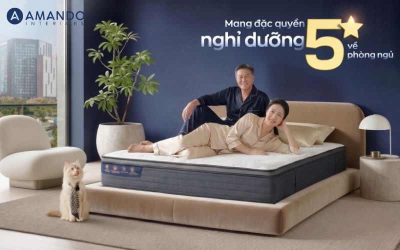 Chọn nệm Amando cho giấc ngủ trọn vẹn và thư giãn