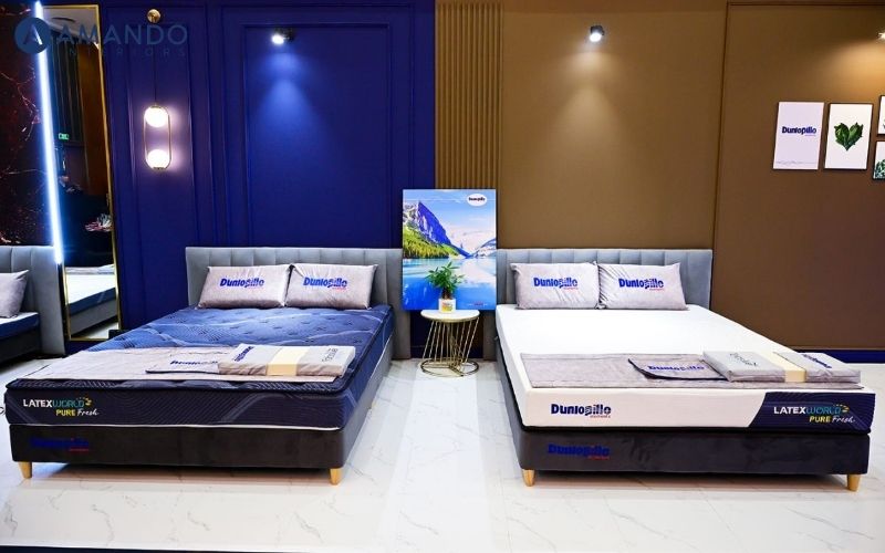 Không gian trải nghiệm nệm Dunlopillo tại Hà Nội