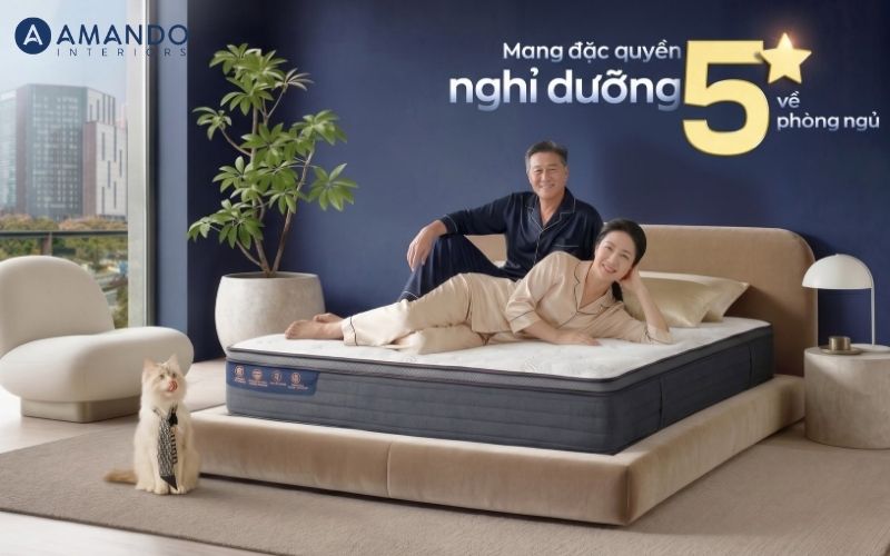 Amando - Địa chỉ mua nệm lò xo online Tuyên Quang chính hãng