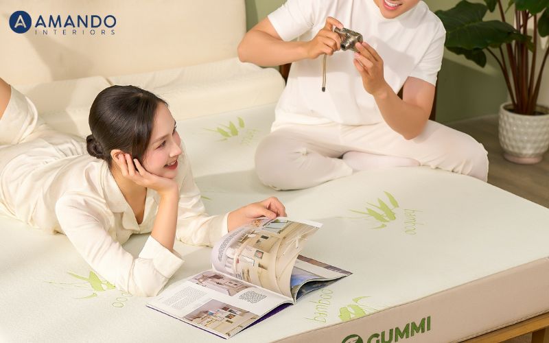 Các sản phẩm nệm Gummi được làm từ cao su 100% thiên nhiên, an toàn cho sức khoẻ người dùng