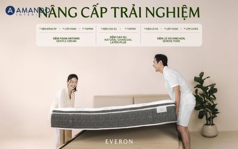 Nệm Everon nâng cấp trải nghiệm