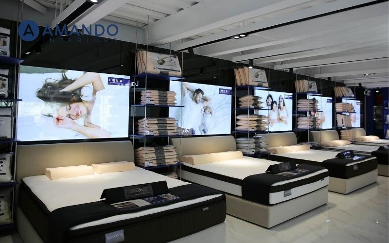 Showroom nệm Liên Á tại Long Biên