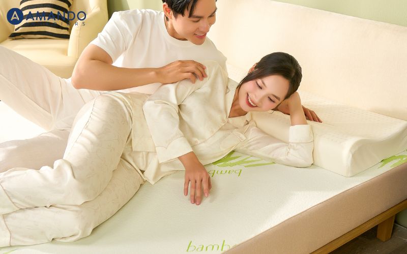 Nệm cao su Gummi có độ đàn hồi tốt cùng khả năng thoáng khí, kháng khuẩn và khử mùi hiệu quả