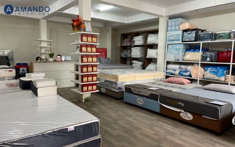 Showroom Đệm Việt trưng bày nhiều thương hiệu nệm chính hãng