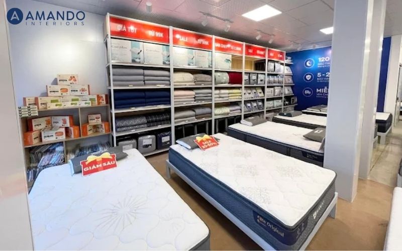 Trải nghiệm các dòng nệm chính hãng tại showroom Vua Nệm
