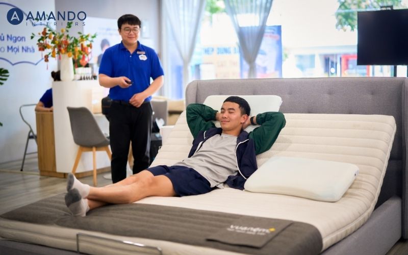 Bật mí 10 cửa hàng mua nệm ở Hải Dương chính hãng, giá tốt 3 Trải nghiệm nằm thử giúp chọn nệm phù hợp hơn