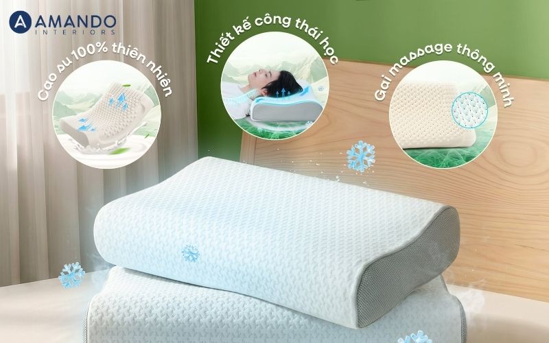 Gối cao su thiên nhiên - Lựa chọn cho người cao tuổi