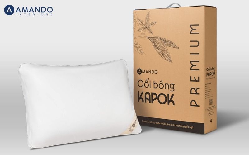Gối bông Amando Kapok Premium