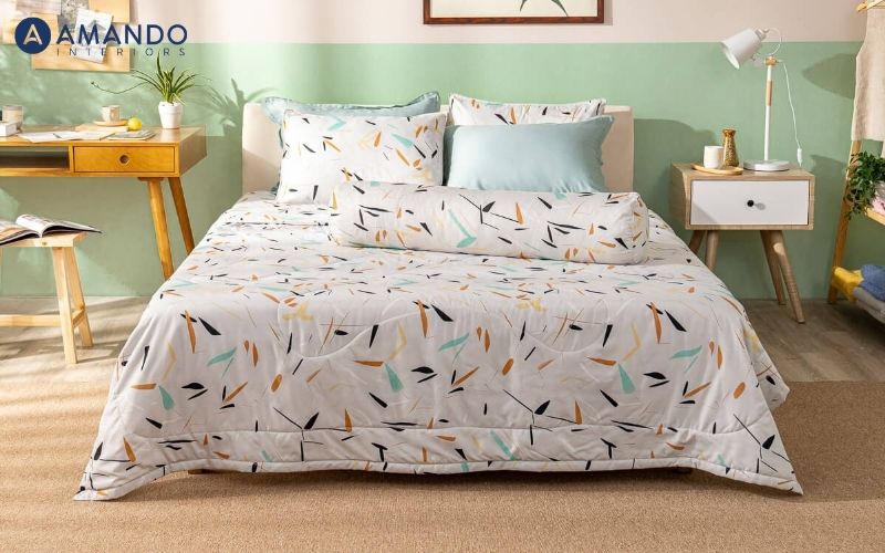 Bộ ga chun Amando Ellie microfiber