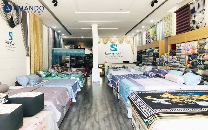 Cửa hàng Sương Tuyết cung cấp đa dạng chăn ga gối đệm tại Đà Nẵng