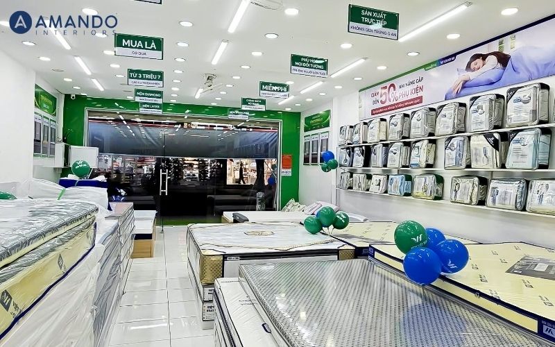Showroom Việt Hàn với đa dạng sản phẩm chăm sóc giấc ngủ