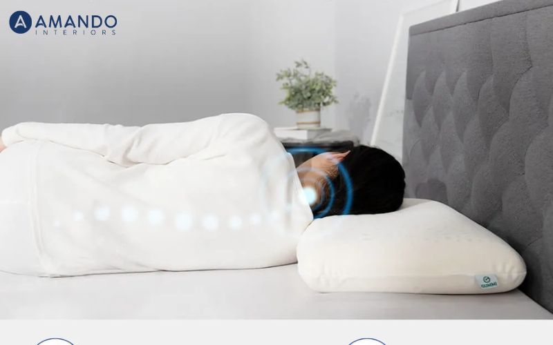Chọn gối cho người nằm nghiêng có khả năng nâng đỡ cổ vai gáy