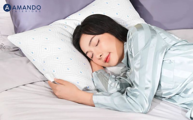 Gối lông vũ nhân tạo Amando Coolflex cao cấp tùy chỉnh độ cao