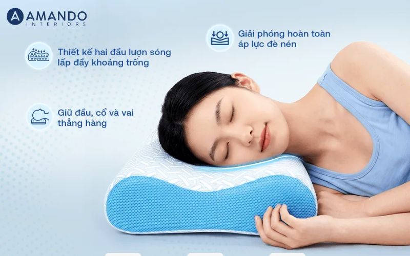 Gối foam Comfy Nami công thái học