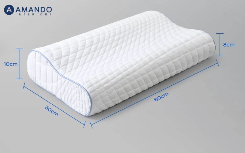 Gối foam Goodnight Nori 1.0 lượn sóng nâng đỡ cổ vai gáy