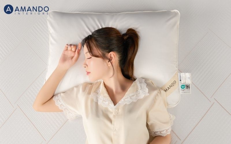 Kích thước gối cần phù hợp với vùng đầu, cổ và vai