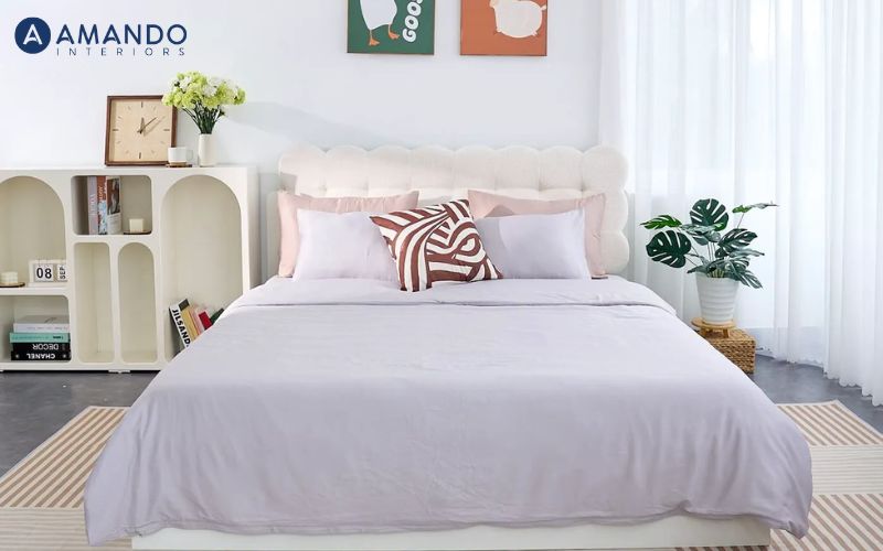Nên mua chăn ga gối nệm cưới của hãng nào đẹp, chất lượng? 22 Bộ ga chun Tencel VC Goodnight Airsilk